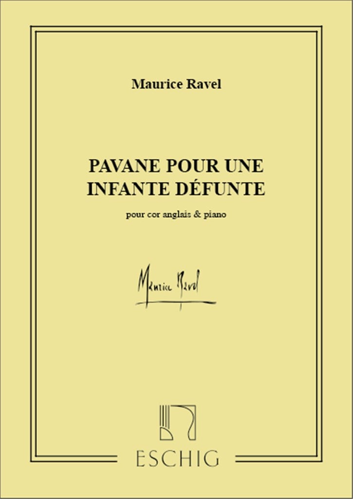 Pavane Pour Une Infante Defunte Cor Anglais-Piano